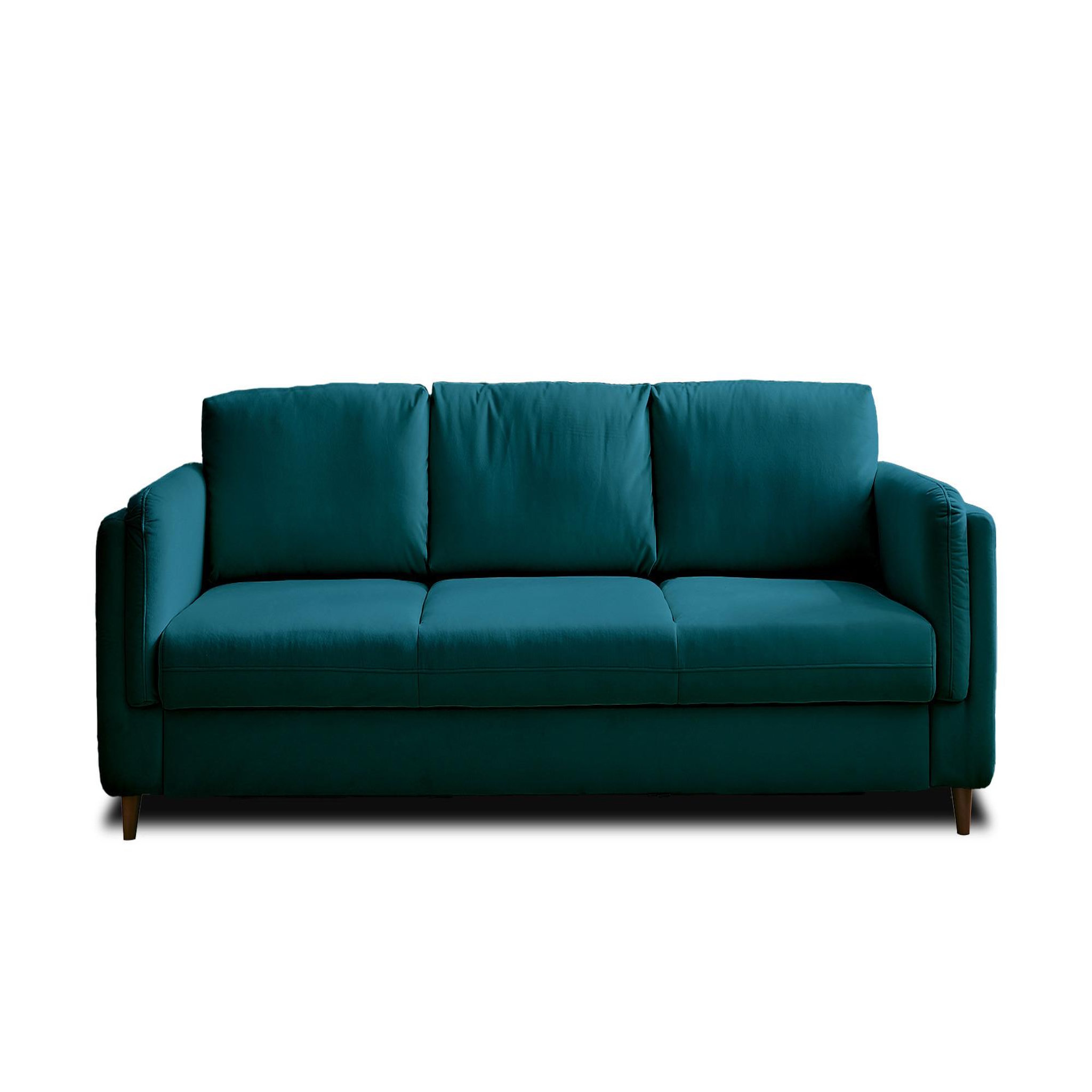 Voir la diapositive 1 : BEST MOBILIER Brooke - canapé 3 places - convertible - en velours