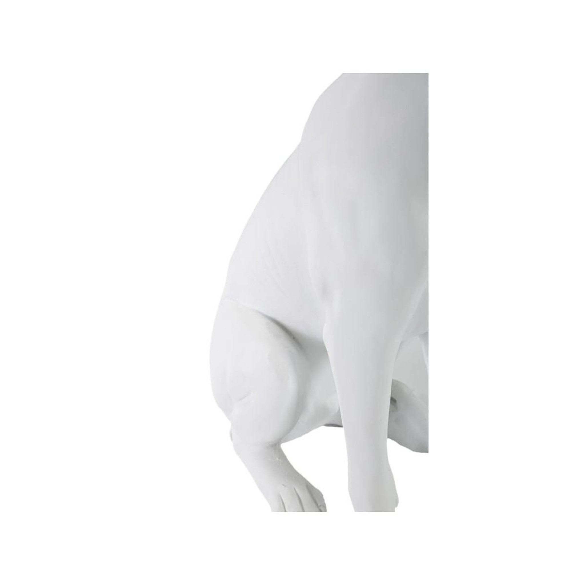 Voir la diapositive 6 : Paris Prix Statuette déco chien  couronne  33cm blanc
