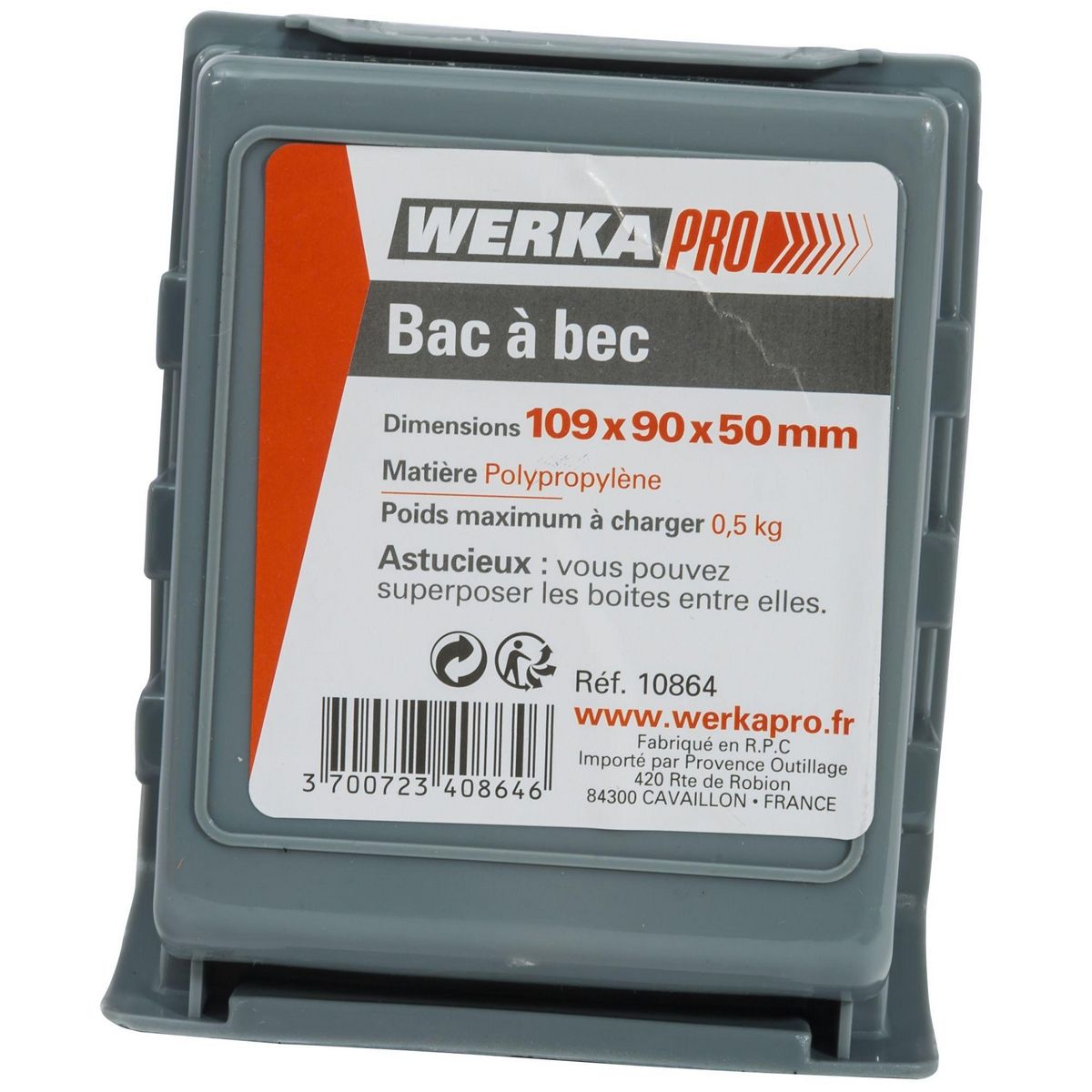 WERKAPRO Bac à bec de rangement WERKA PRO  109x90x50mm