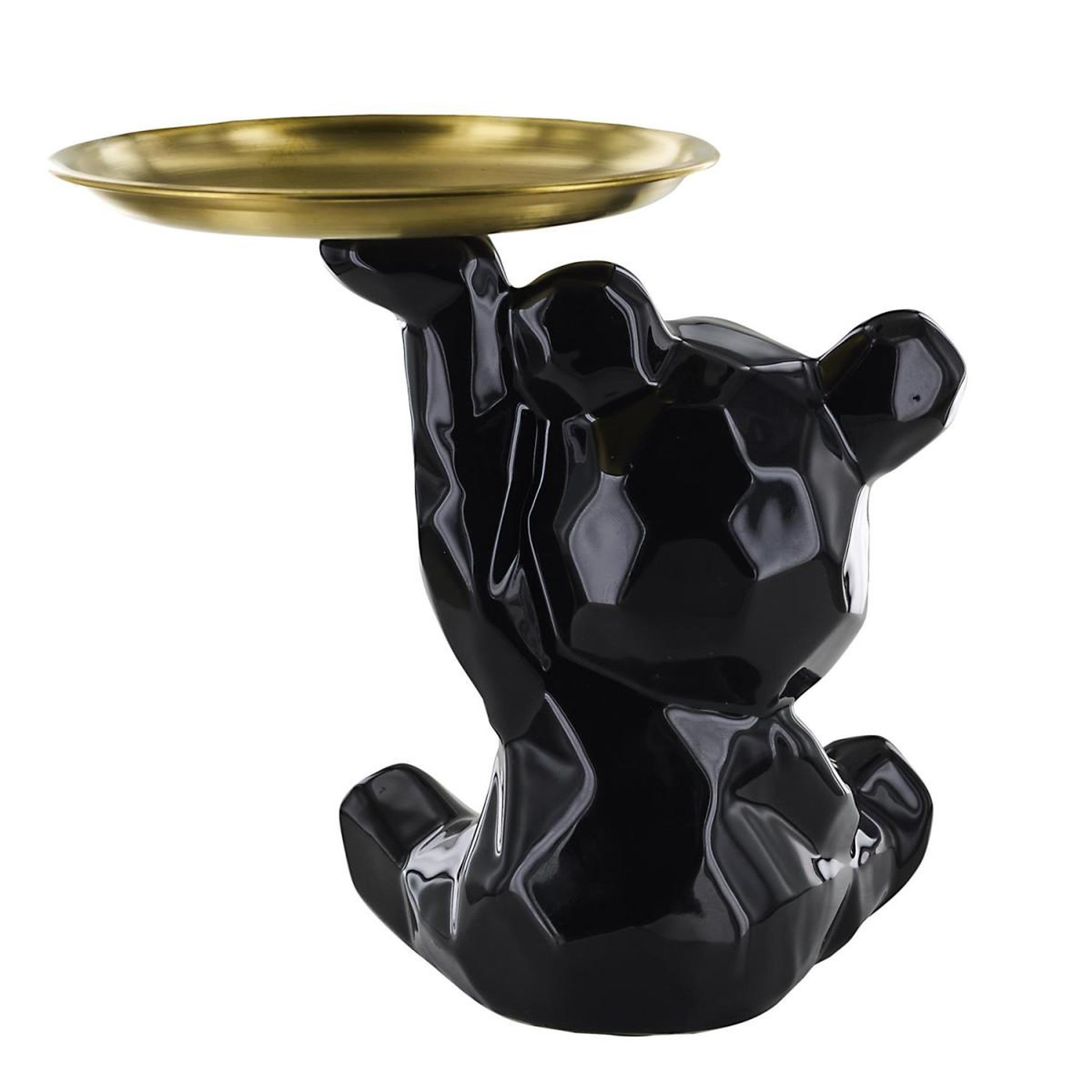 Voir la diapositive 2 : The Home Deco Factory Vide-poche statue  ourson  18cm noir