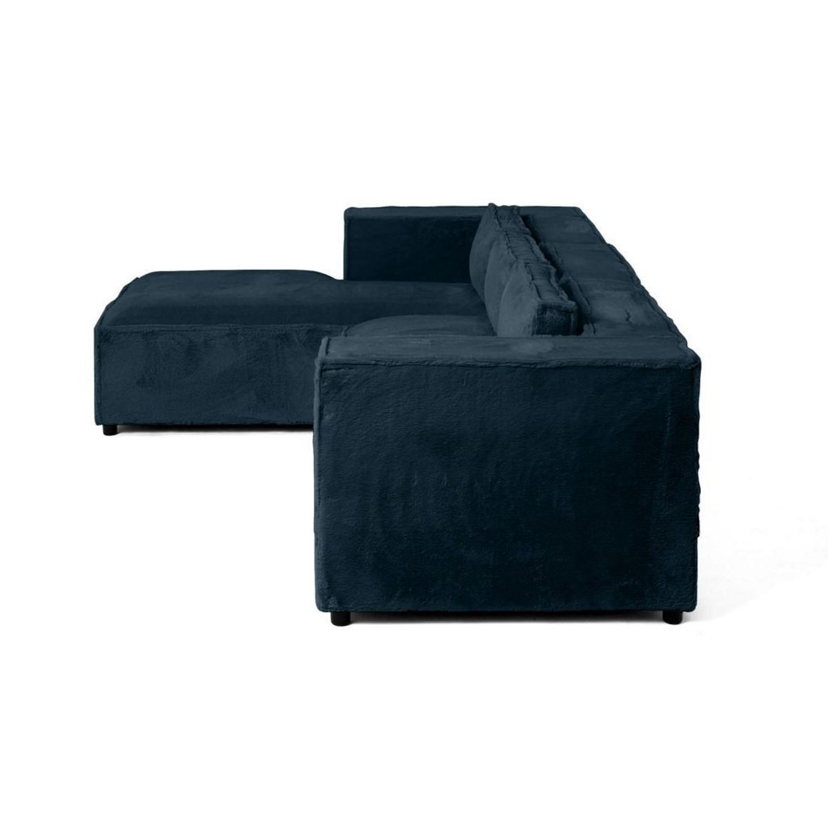 LISA DESIGN Stella - canapé d'angle gauche - 4 places - en fausse fourrure