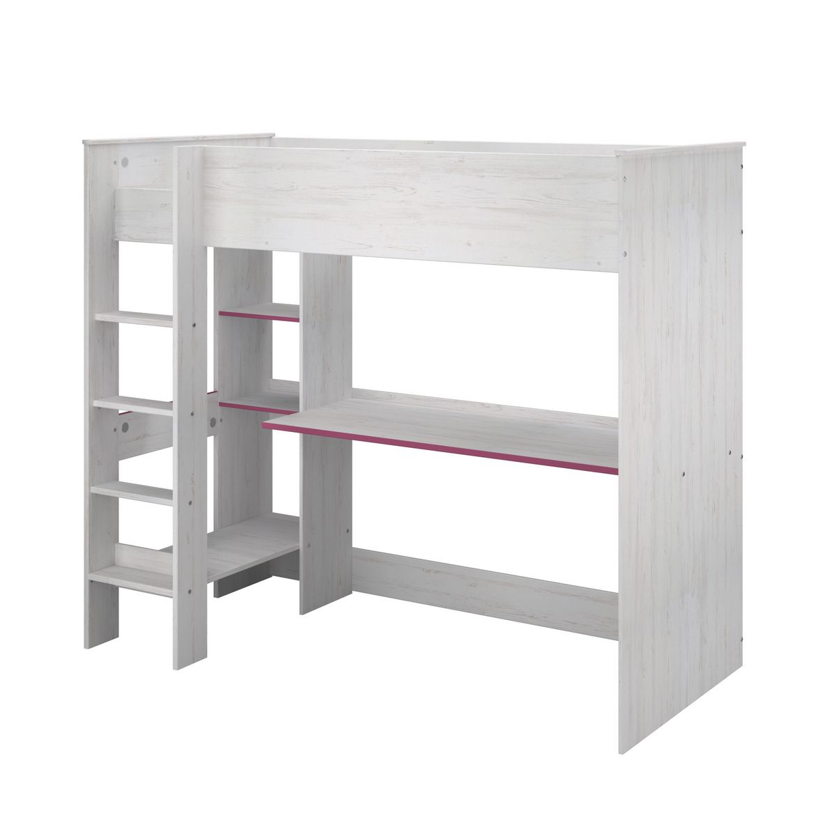 Lit mezzanine avec rangement 90x200cm OZY