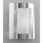 GLOBO Applique d'extérieur arrondie en Inox - H. 29 cm - Argent