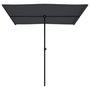 Voir la diapositive 4 : VIDAXL Parasol de jardin avec mat en aluminium 2x1,5 m Noir