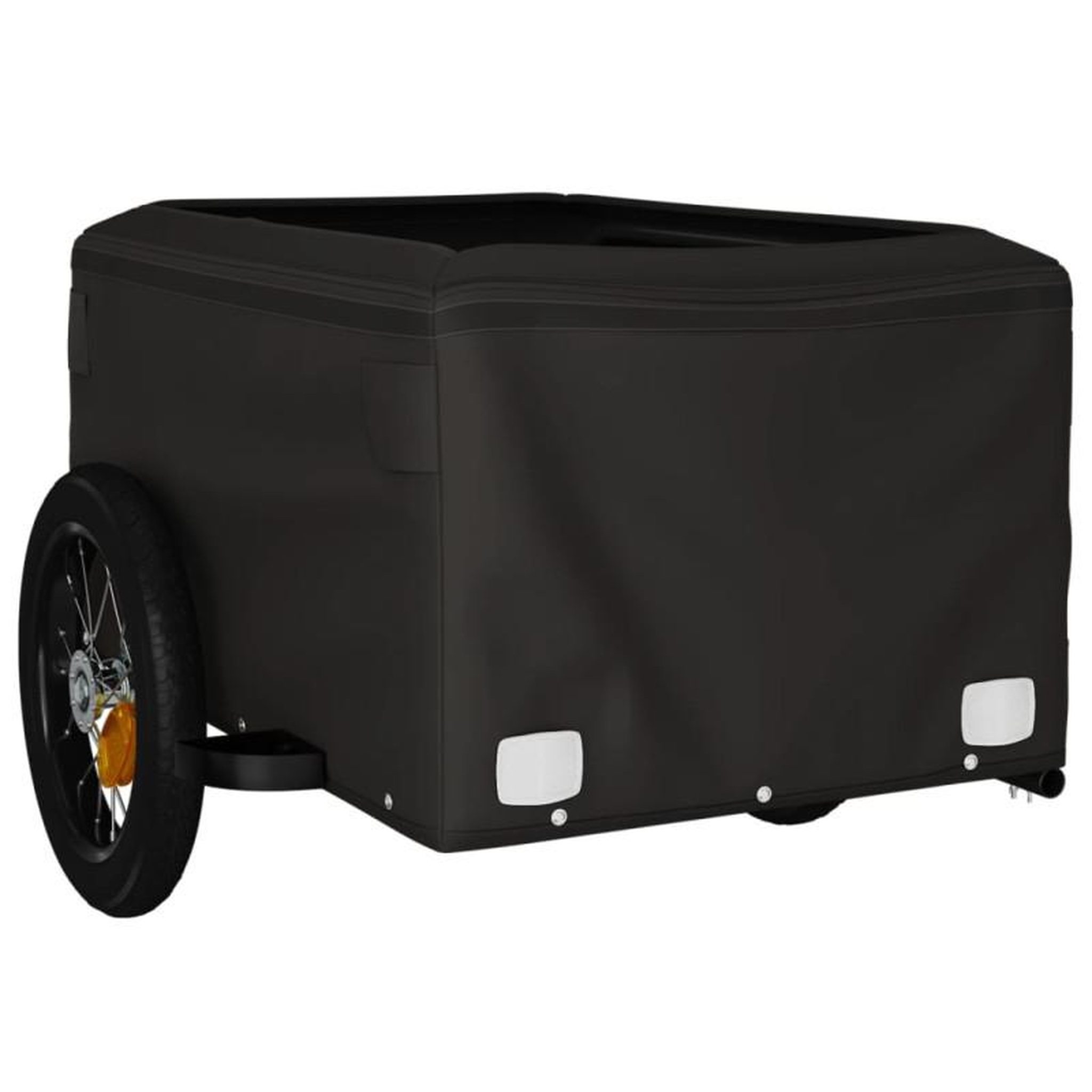 Voir la diapositive 5 : VIDAXL Remorque de vélo noir et vert 30 kg fer