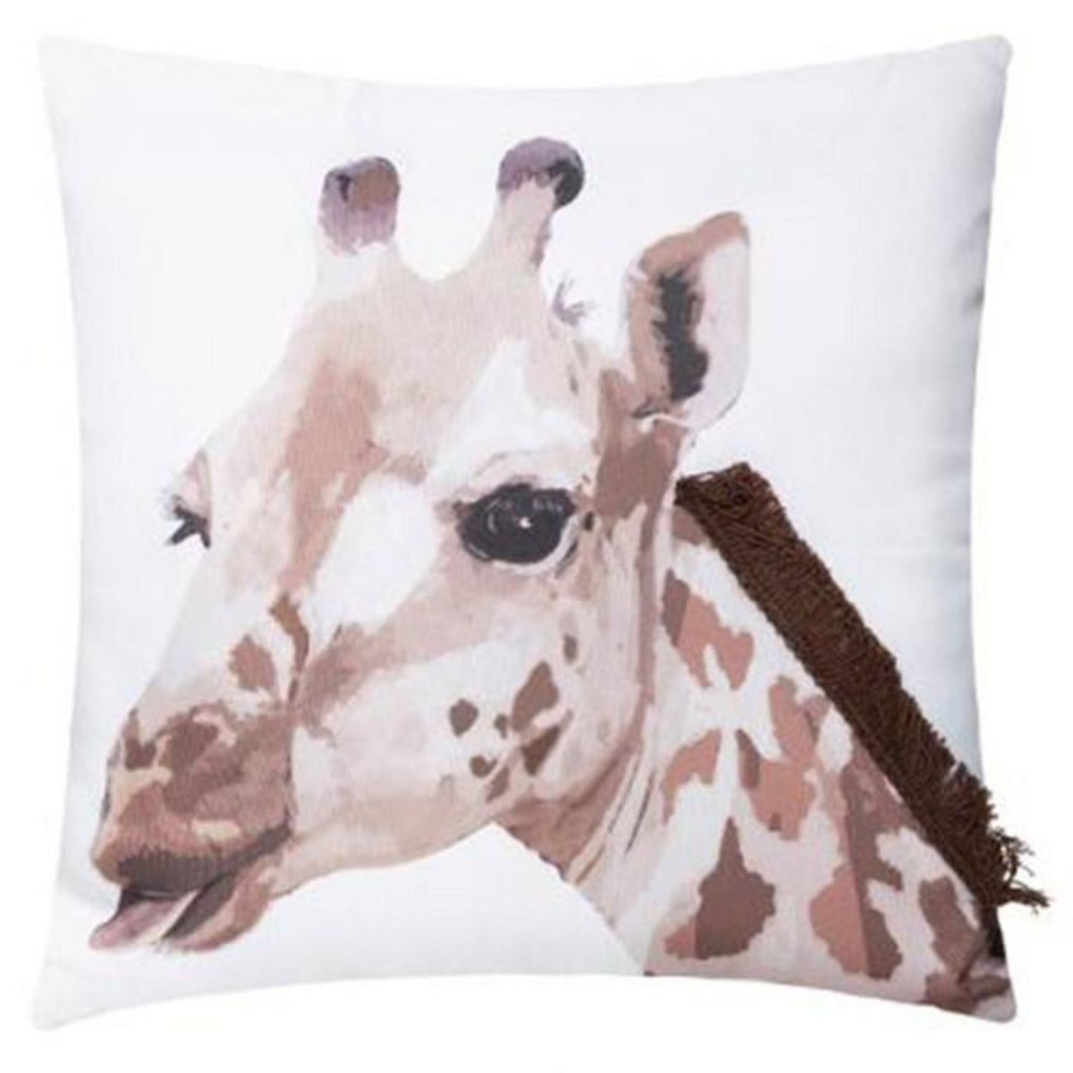 Atmosphera Kids Coussin Déco  Girafe  39cm Naturel