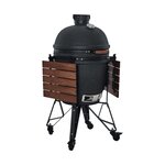 BASTARD Barbecue charbon BU201 Urban Large Complete noir sur chariot 57 cm