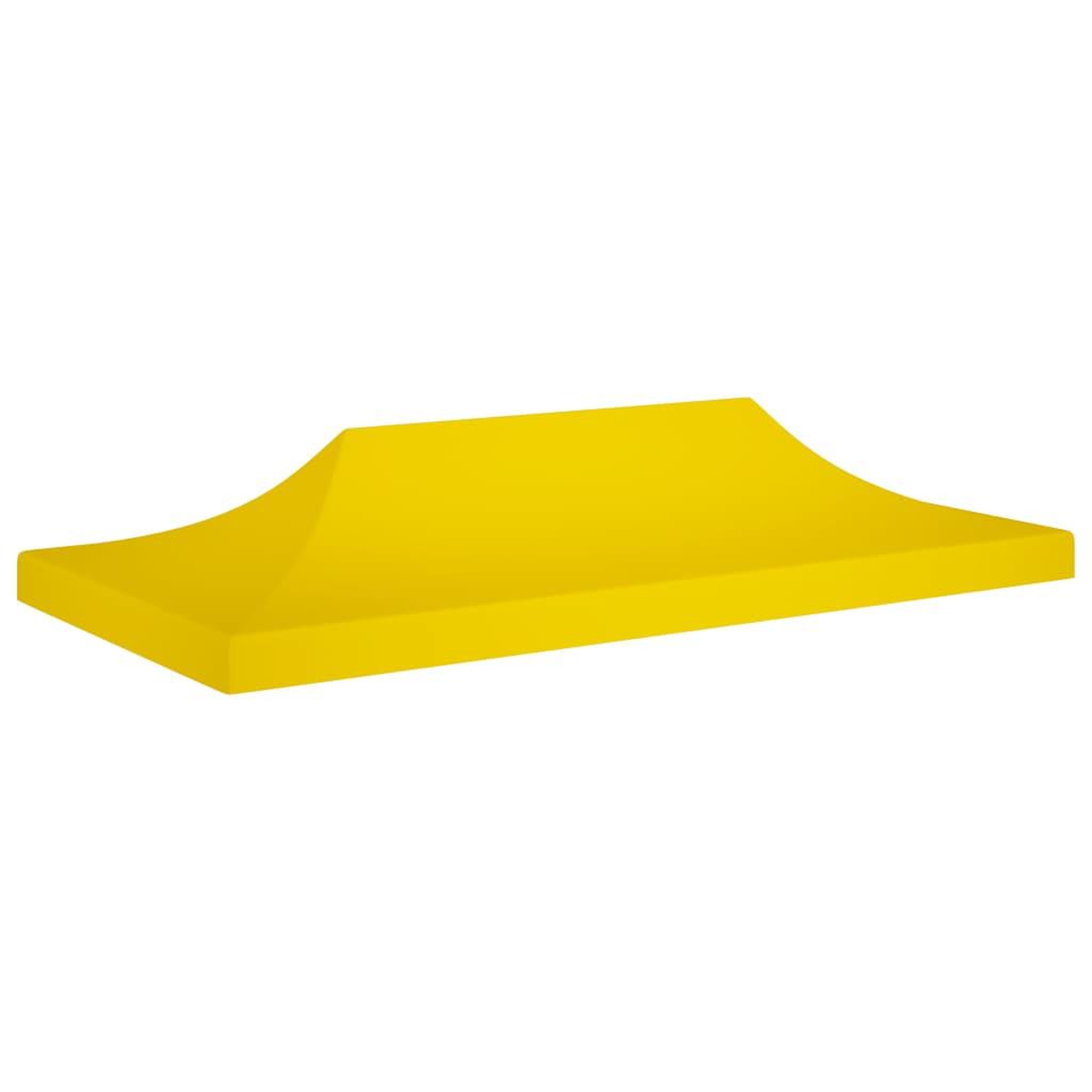 VIDAXL Toit de tente de reception 6x3 m Jaune 270 g/m^2