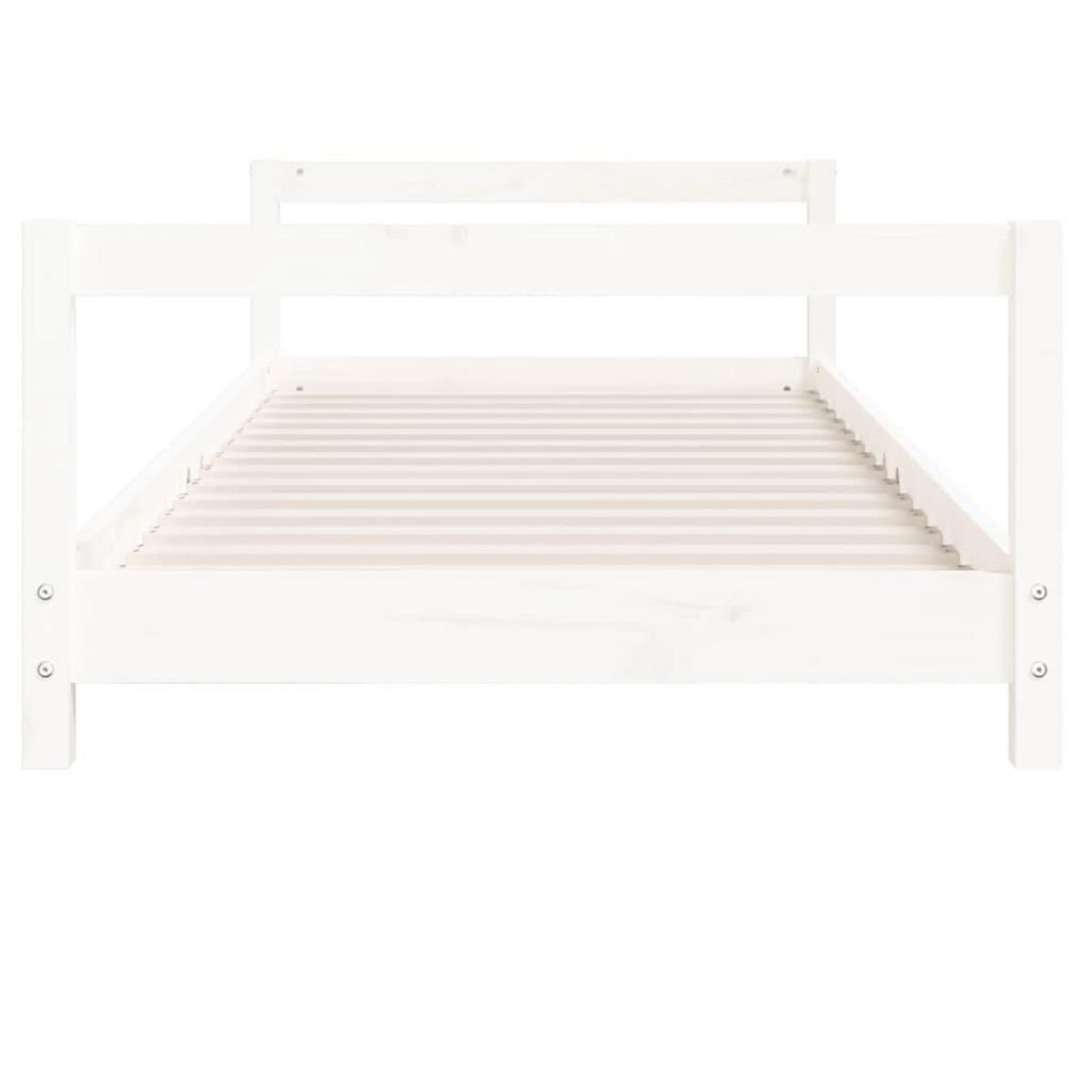 VIDAXL Cadre de lit pour enfant blanc 80x160 cm bois de pin massif