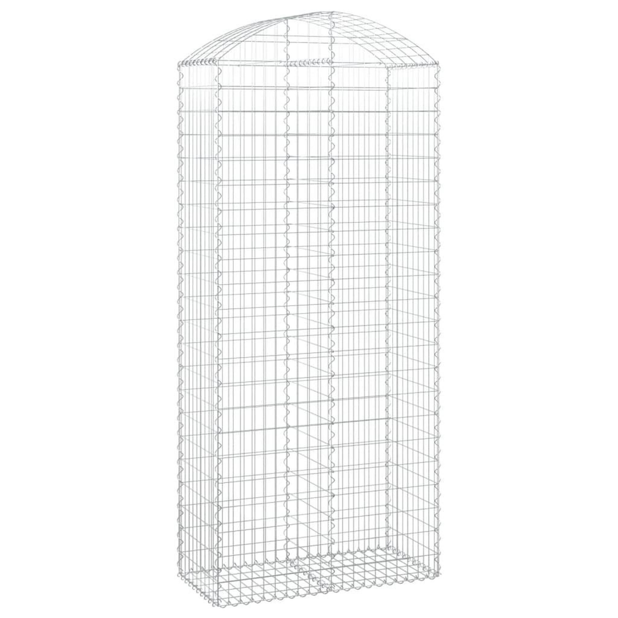 Voir la diapositive 2 : VIDAXL Panier de gabions arque 100x50x220/240 cm Fer galvanise