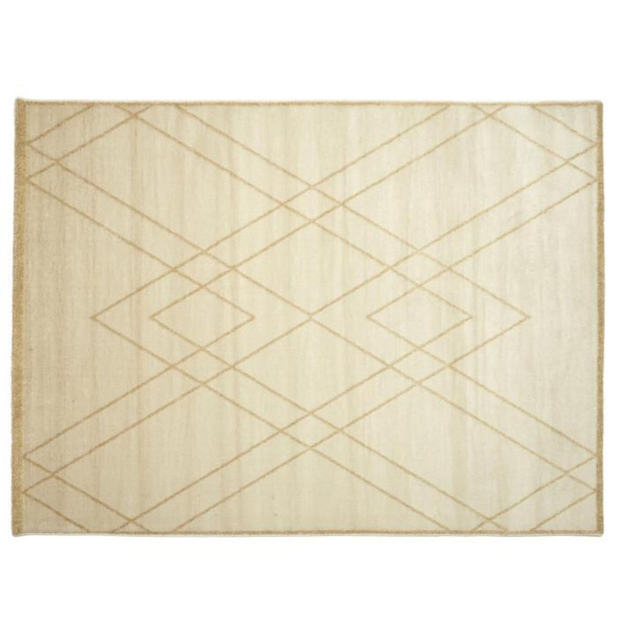 Paris Prix Tapis Déco Fil Métallisé  Royal  150x200cm Beige