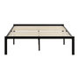 Voir la diapositive 3 : HomeStyle4U Lit en métal sommier matelas 140x200