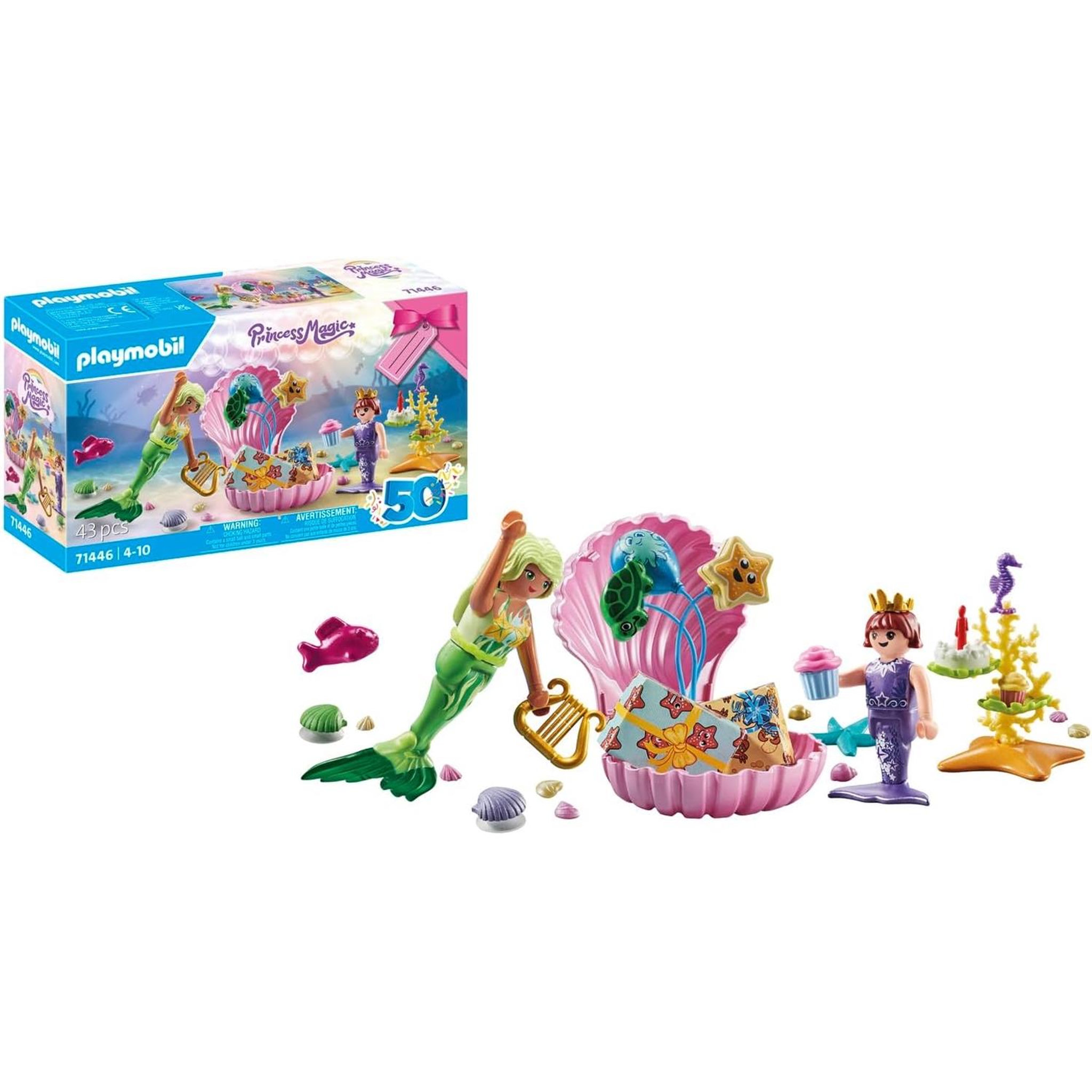 Voir la diapositive 2 : PLAYMOBIL Sirènes et décorations de fête - Princess Magic