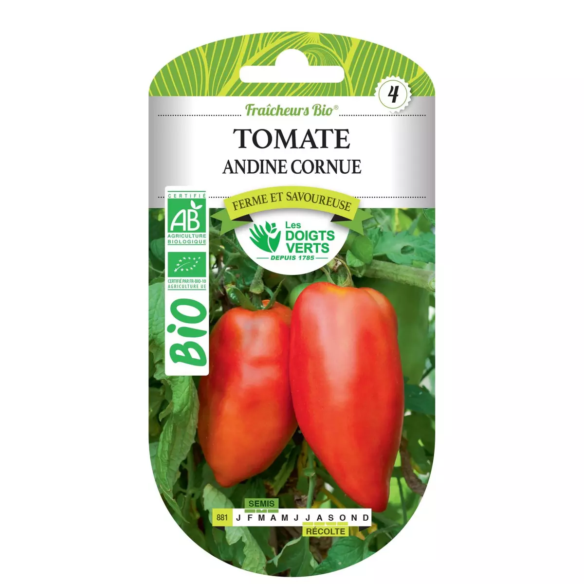 LES DOIGTS VERTS Graines tomate andine cornue BIO Les Doigts Verts