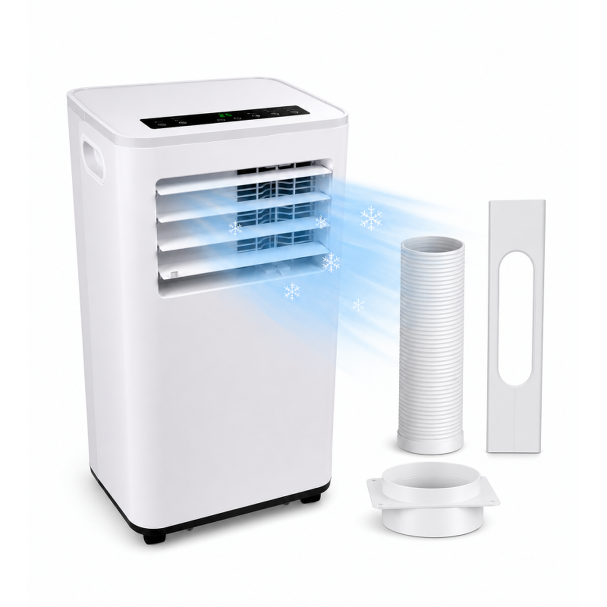 Voir la diapositive 3 : Climatiseur mobile multifonction 3-en-1 | 9 000 btu | avec déshumidification