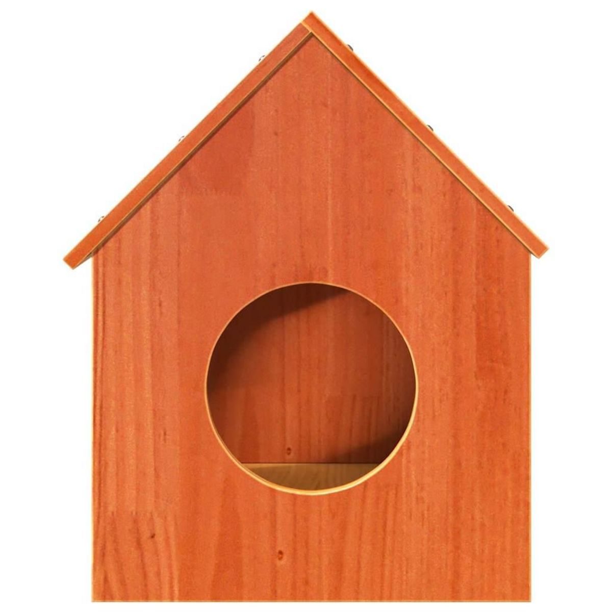 VIDAXL Maison pour chat cire marron 41x50x50 cm bois de pin massif