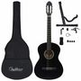 Voir la diapositive 2 : VIDAXL Jeu de guitare classique de débutant 12 pcs Noir 4 4 39
