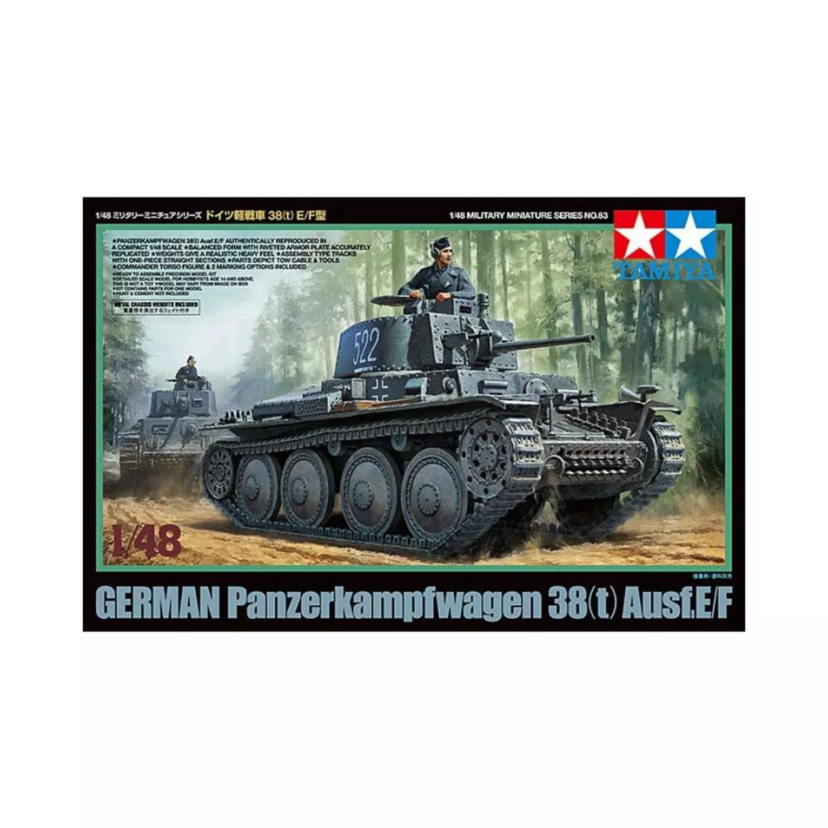 Tamiya Maquette : Panzer 38 Ausf. E/F