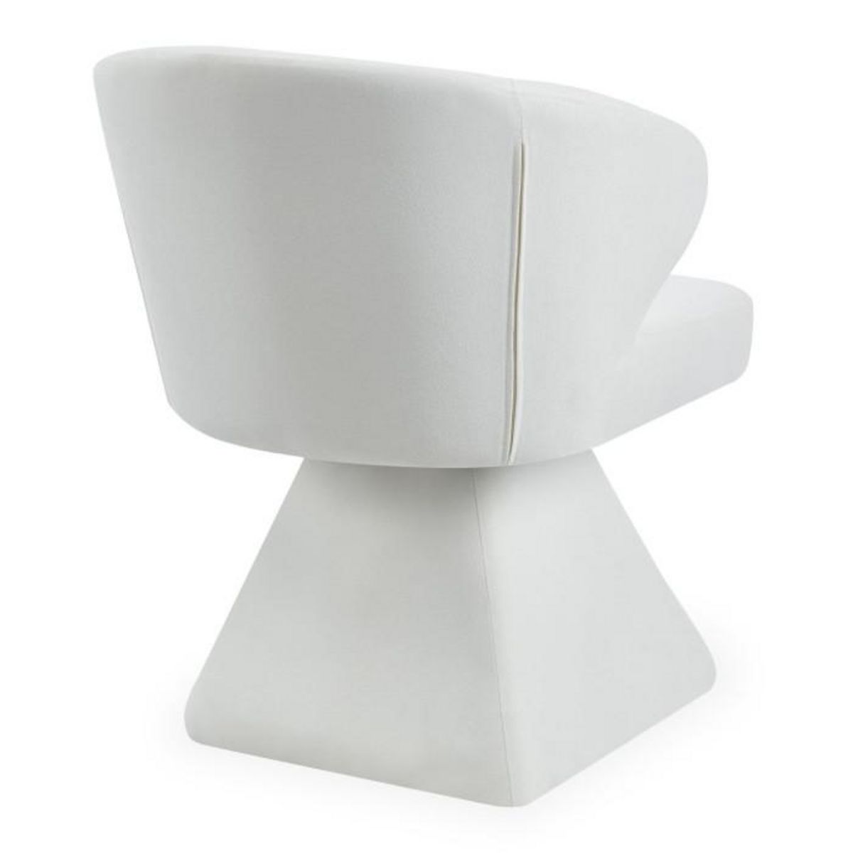 Paris Prix Chaise Design en Tissu  Pyramide  79cm Crème