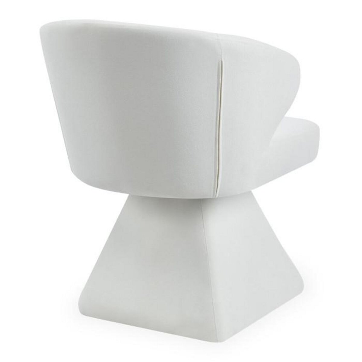 Paris Prix Chaise Design en Tissu  Pyramide  79cm Crème