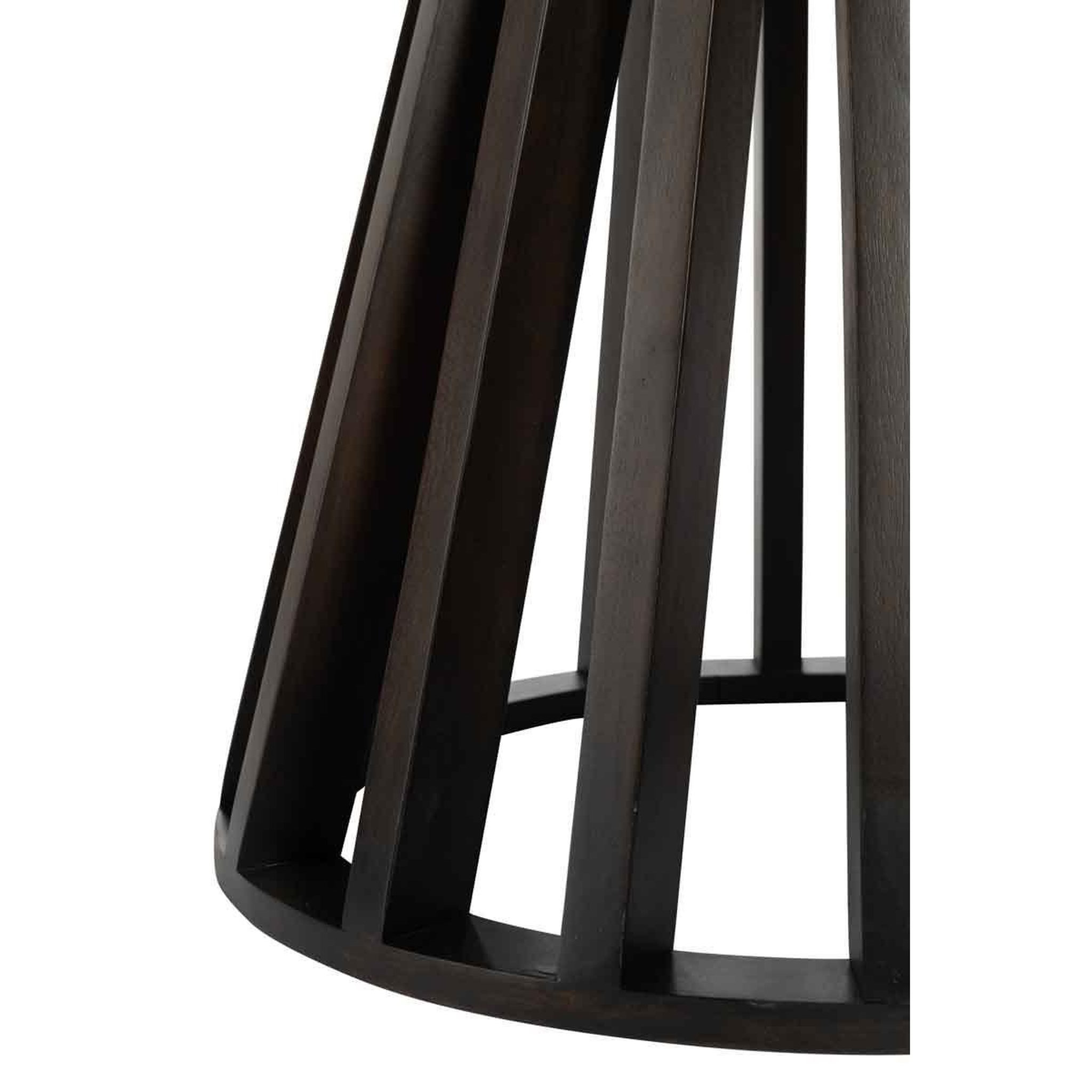 Voir la diapositive 3 : J-LINE Table de Repas en Bois  Connie  110cm Marron