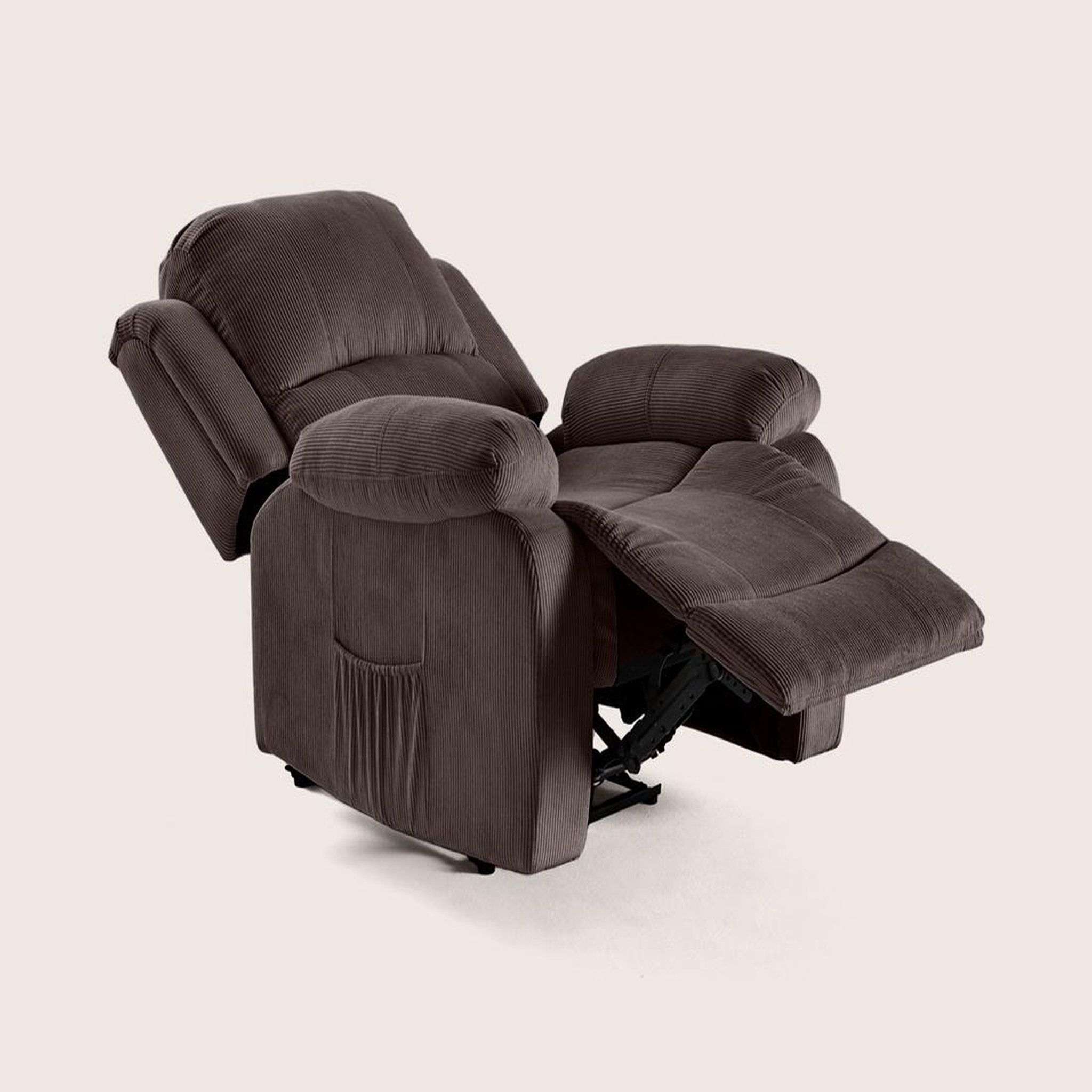 Voir la diapositive 5 : BEST MOBILIER Armand - fauteuil relax électrique en velours côtelé