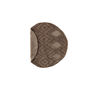 Voir la diapositive 2 : Paris Prix Tapis Déco Rond en Laine  Dahlia  200cm Marron Foncé