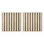 Voir la diapositive 1 : ATMOSPHERA Lot de 2 Panneaux Acoustiques Adhésifs Effet Travertin  Ribo  30x30cm Marron