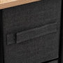 Voir la diapositive 3 : FIVE Rangement 4 tiroirs tissu - Gris foncé