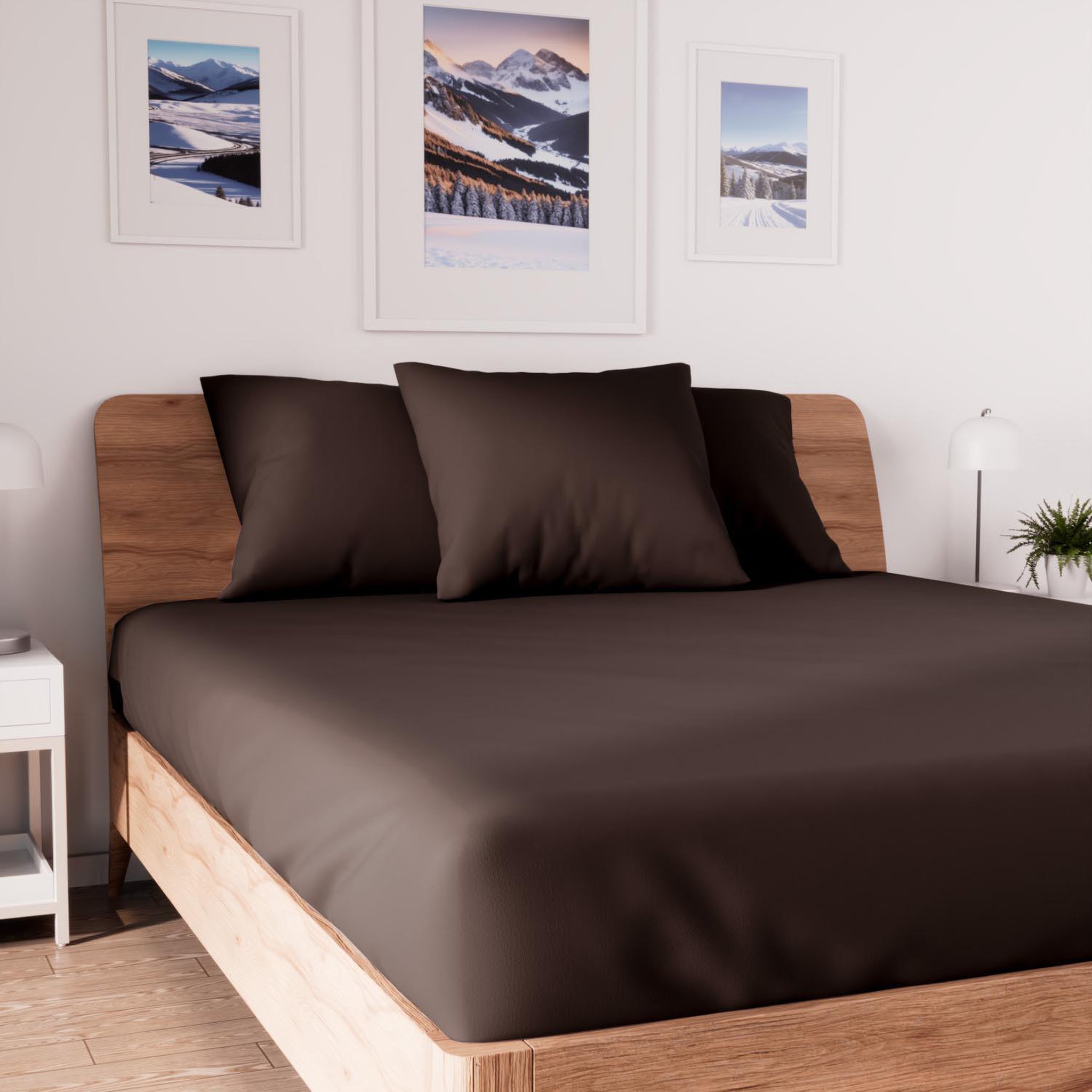 Voir la diapositive 1 : SOLEIL D'OCRE Drap housse en coton JERSEY, par Soleil d'ocre