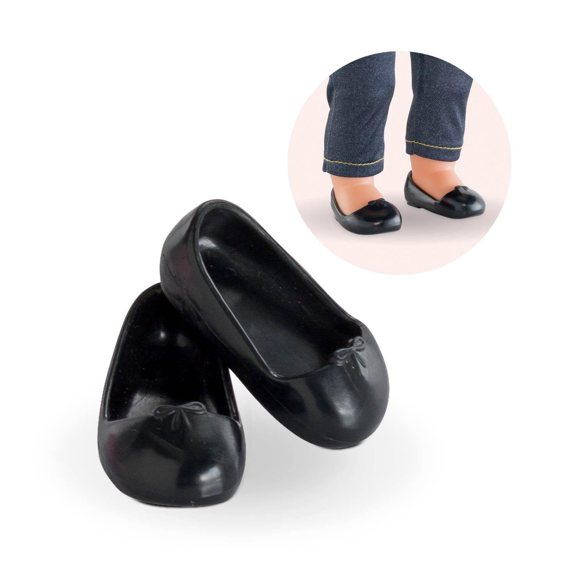 Corolle Ballerines Noires pour Poupée Ma Corolle