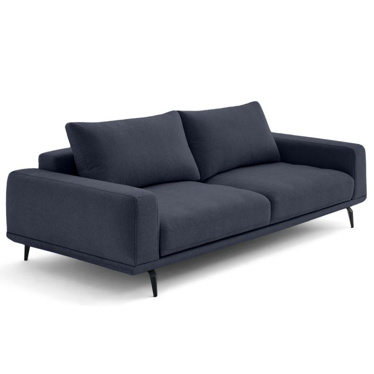 LISA DESIGN Vicence - canapé droit 3 places convertible en tissu