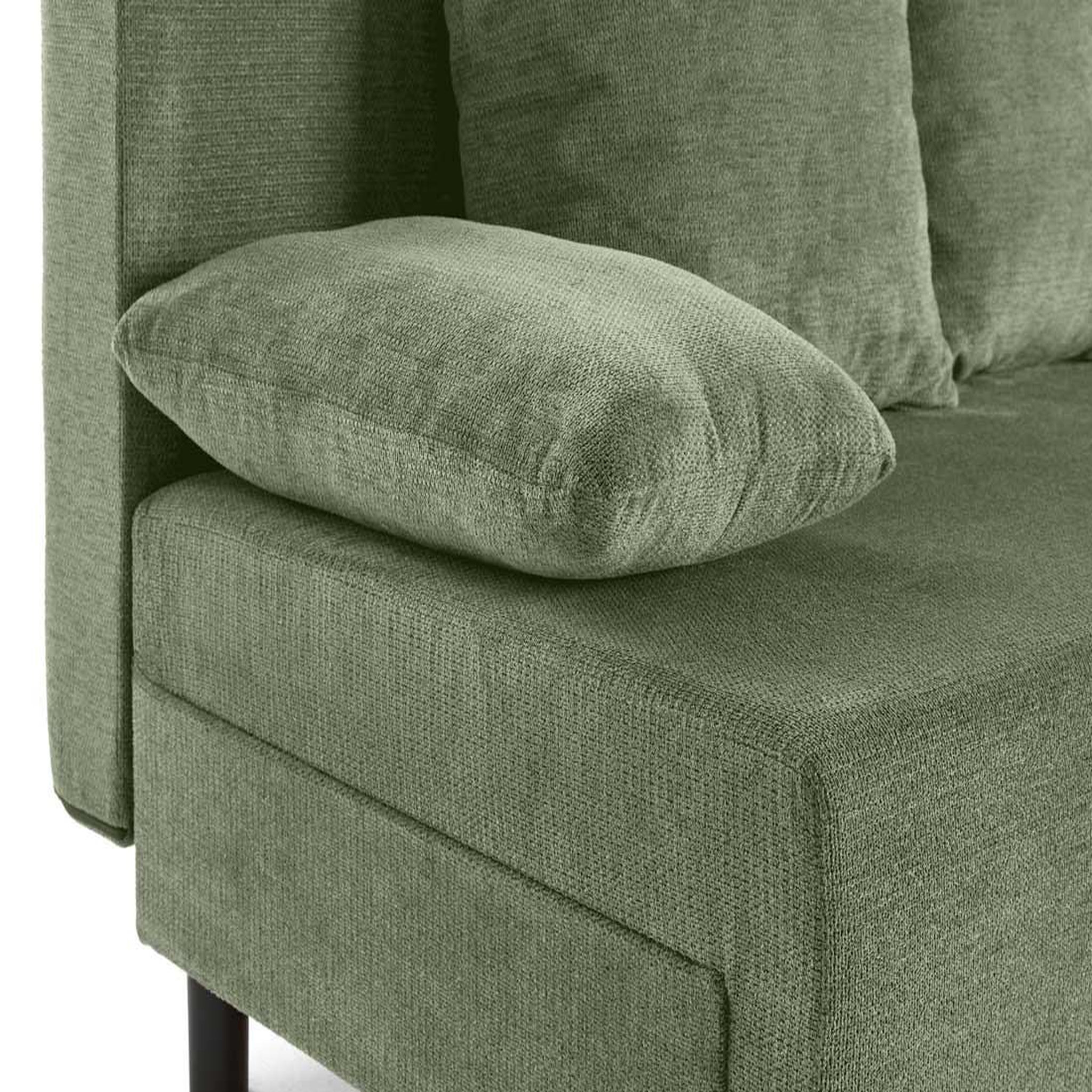 Voir la diapositive 5 : BEST MOBILIER Gloria - canapé d'angle réversible 4 places convertible avec coffre en tissu texturé