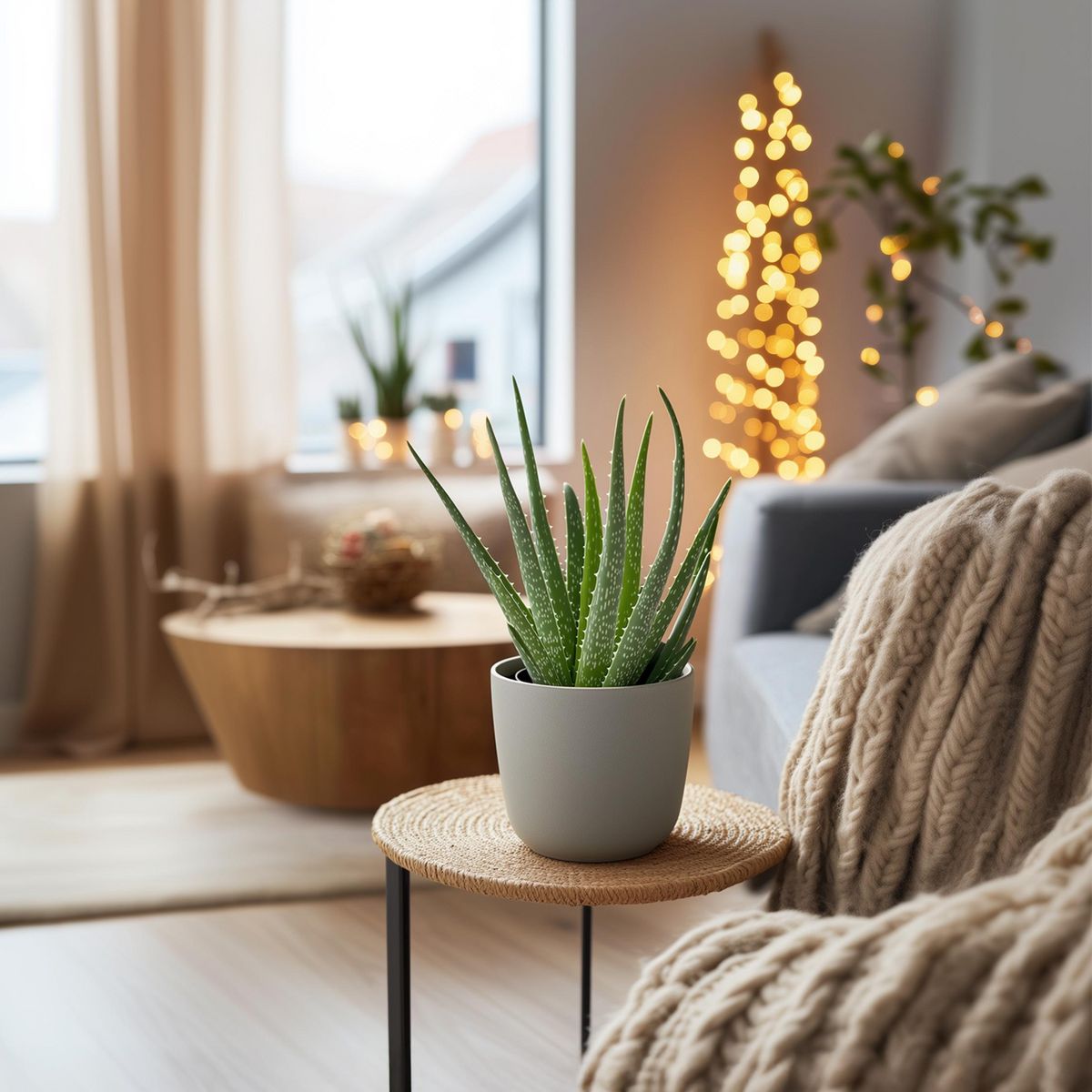 PLANT IN A BOX Aloe vera - Set de 2 - Aloe barbadensis - Hauteur 25-40cm - ⌀10,5cm