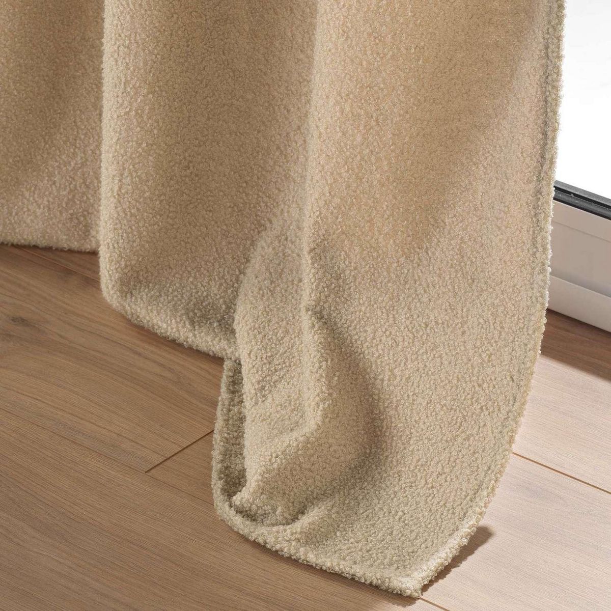 Douceur d'Intérieur Rideau à œillets BELI - Bouclette unie