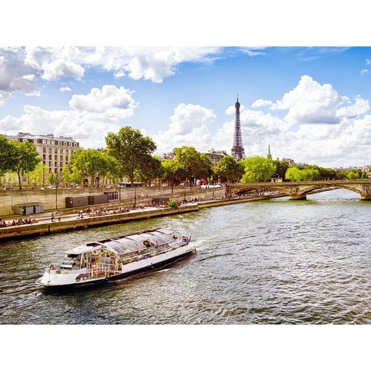 Smartbox Croisière d'1h sur la Seine et visite guidée de la tour Eiffel d'1h30 à Paris en duo - Coffret Cadeau Multi-thèmes
