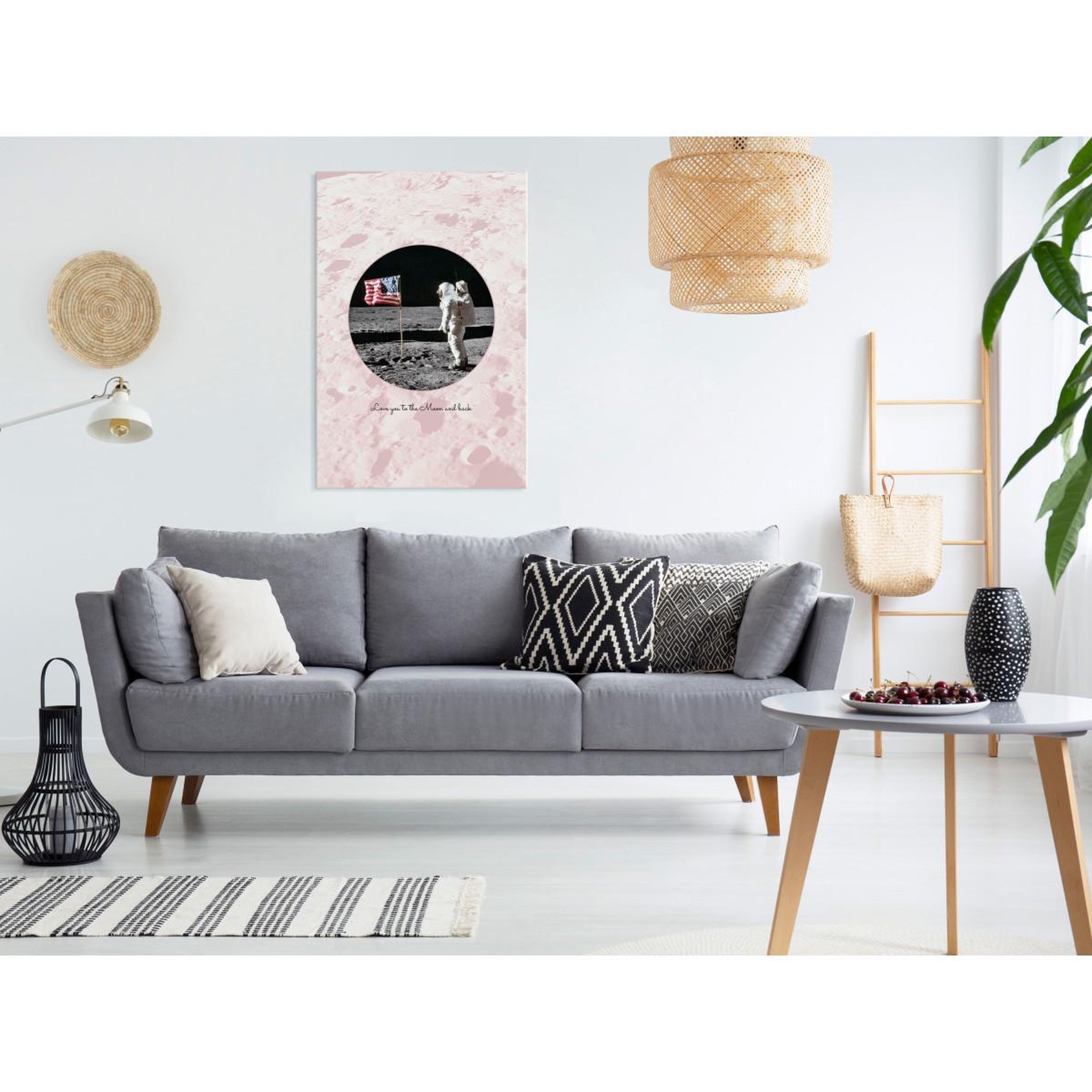 Voir la diapositive 2 : Paris Prix Tableau Imprimé  Love You To the Moon & Back