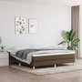 Voir la diapositive 1 : VIDAXL Cadre de lit sans matelas marron fonce 160x200 cm tissu