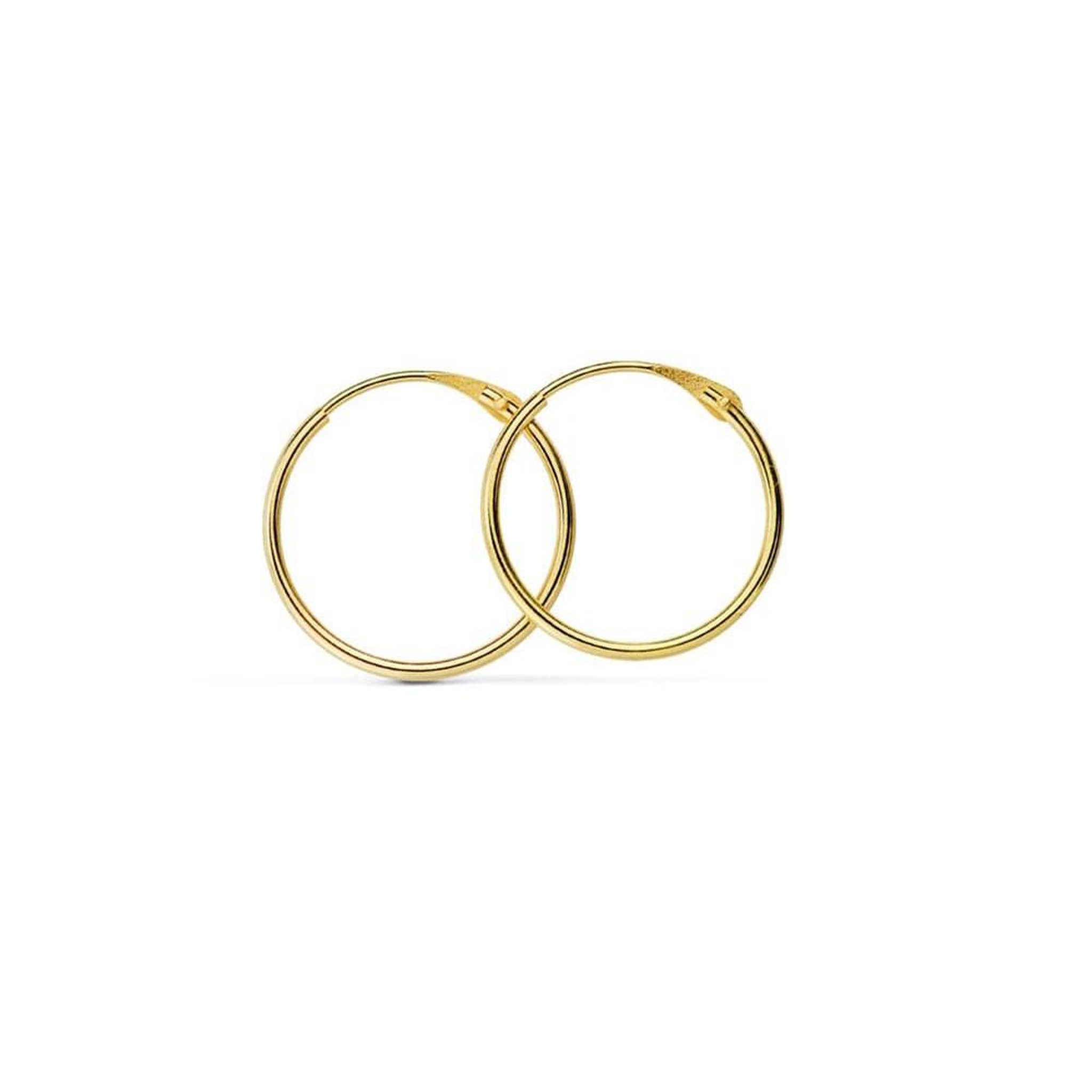 Voir la diapositive 1 : L'ATELIER D'AZUR Boucles d'Oreilles Créoles Or 18 Carats 750/000 Jaune