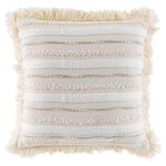 Paris Prix Coussin Déco à Franges  Atlas  40x40cm Naturel