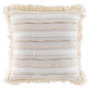 Voir la diapositive 1 : Paris Prix Coussin Déco à Franges  Atlas  40x40cm Naturel