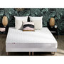 Voir la diapositive 3 : Ensemble Matelas Mousse Accueil Latex 3 Zones + Sommier 2x80x200 cm Blanc TOULON
