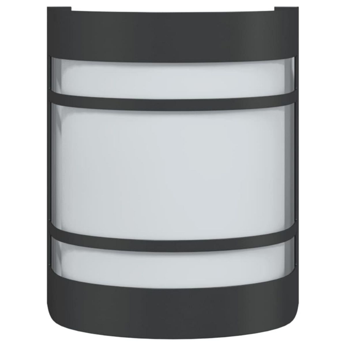 VIDAXL Applique murale d'exterieur noir acier inoxydable