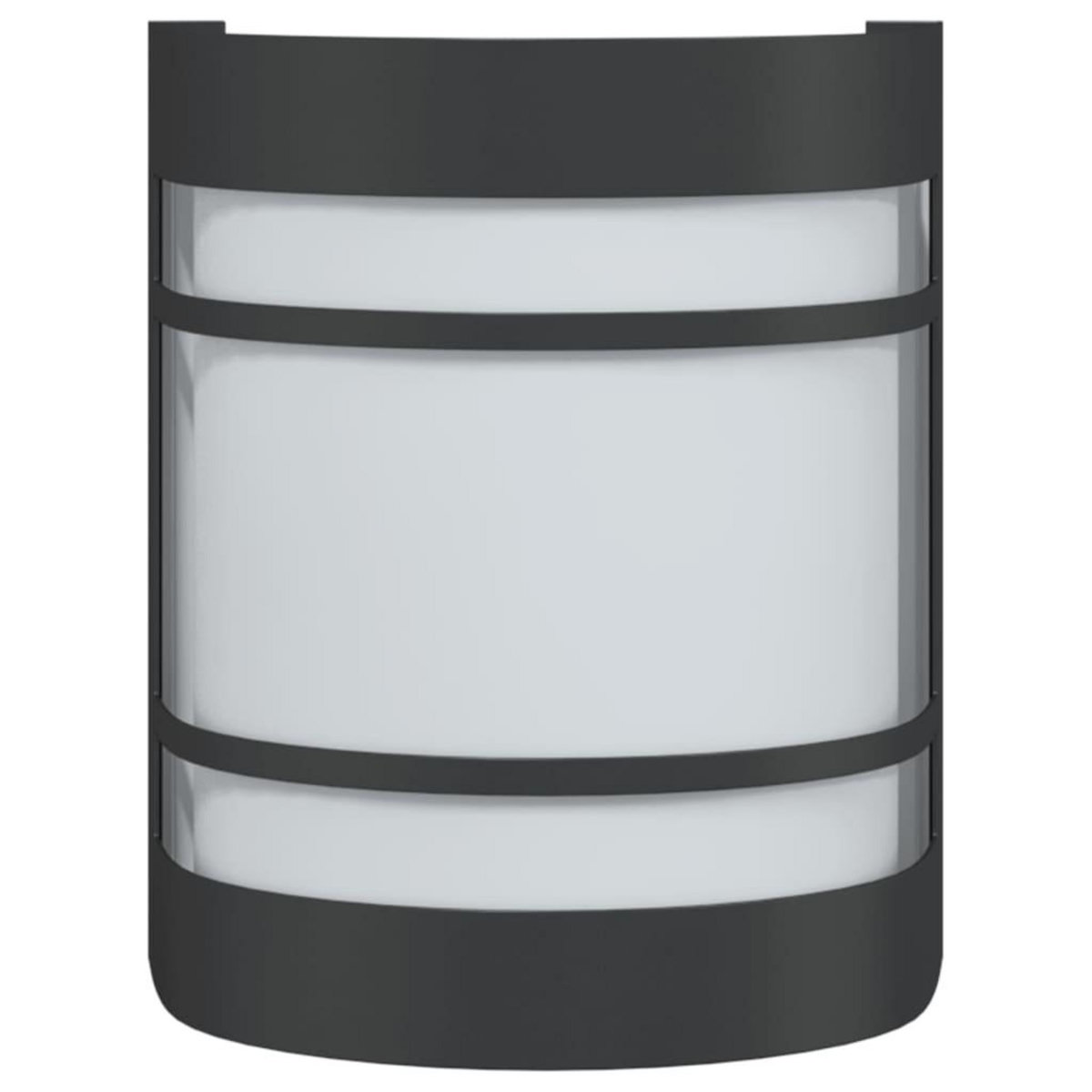 VIDAXL Applique murale d'exterieur noir acier inoxydable