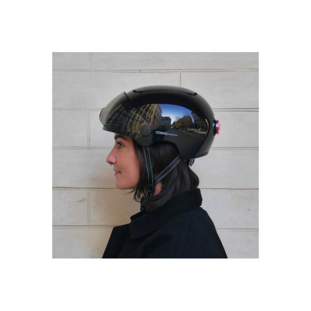 COSMO CONNECTED Casque vélo Cosmo Connected Fusion+ Anthracite Brillant Metallise