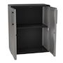 Voir la diapositive 6 : ART PLAST Armoire de Rangement Grise Armoire basse 2 portes Polypropylène - Meuble de rangement 68 x 37 x h84 cm ArtPlast