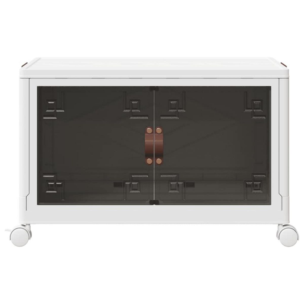 VIDAXL Boîte de rangement empilable avec roues 75 L 64x40x41 cm