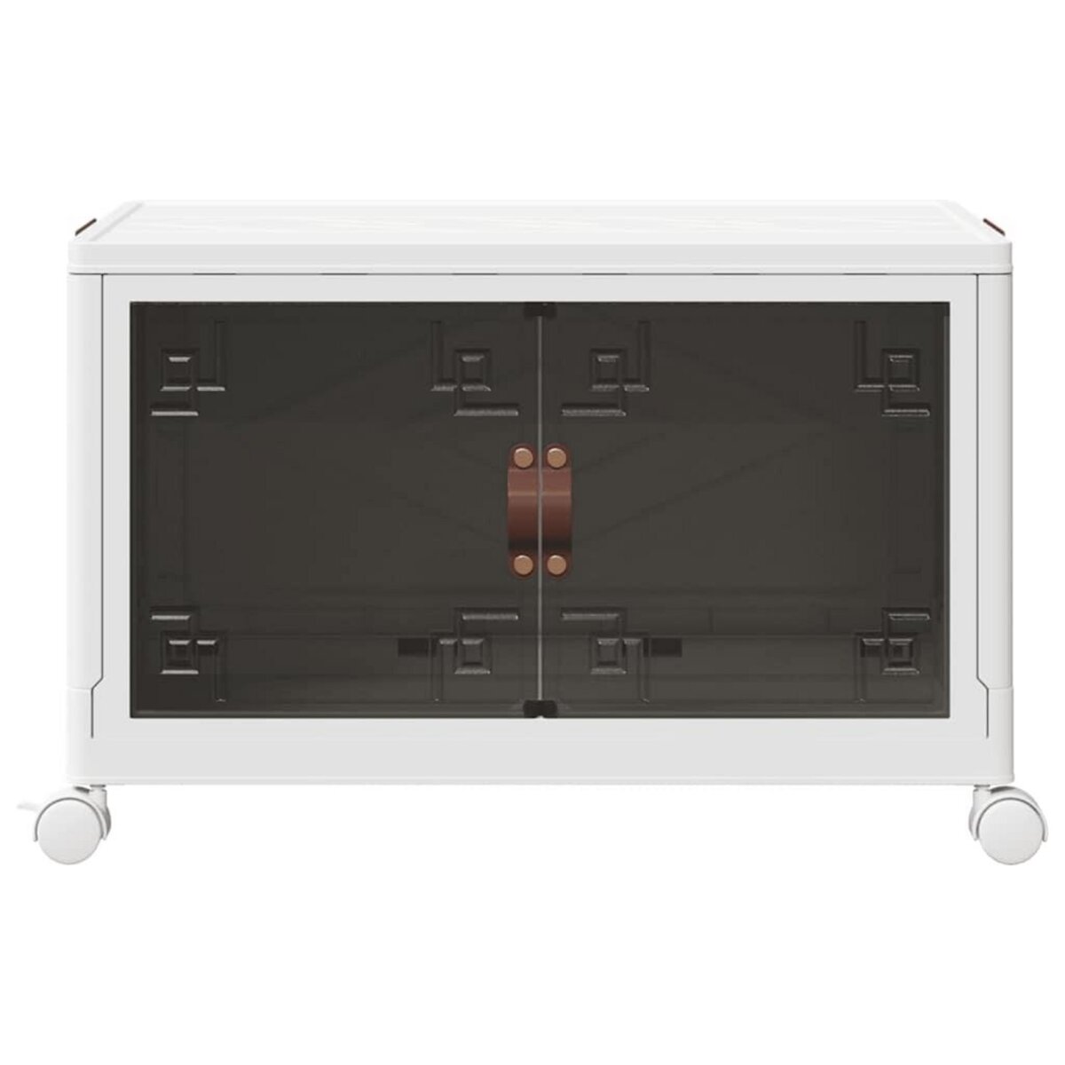 VIDAXL Boîte de rangement empilable avec roues 75 L 64x40x41 cm