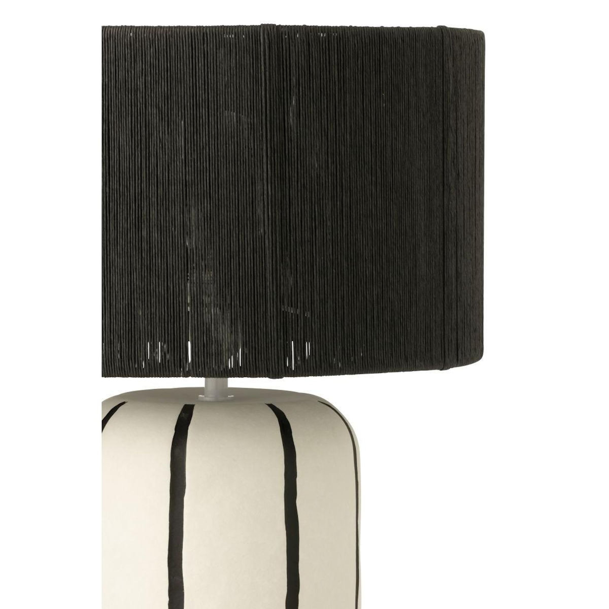 Paris Prix Lampe à Poser à Rayures  Irvin  60cm Noir & Blanc