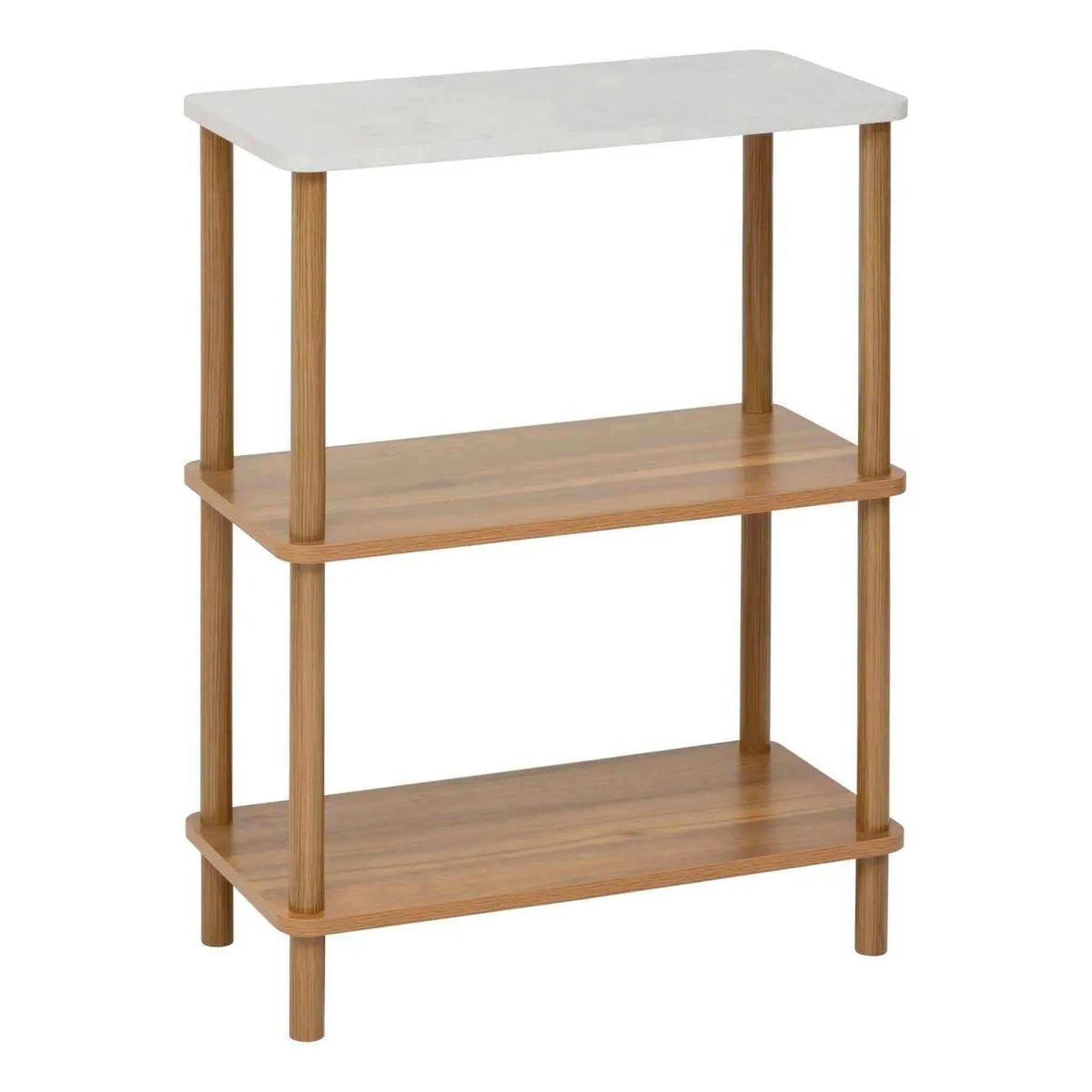 FIVE Étagère 3 niveaux design  côme  76cm marron